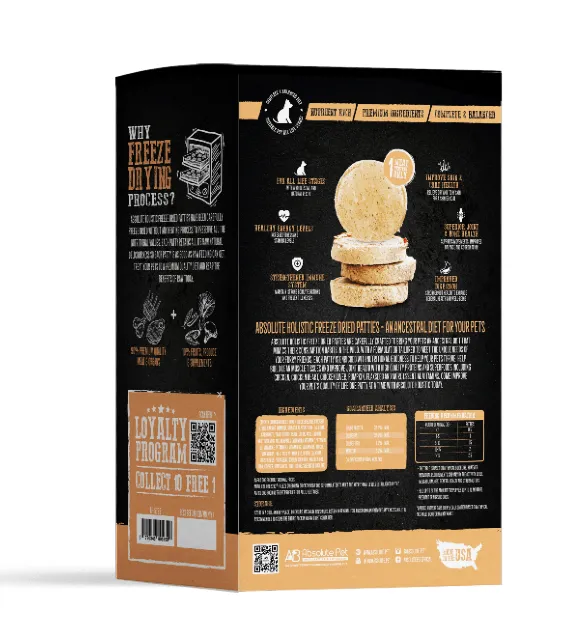 Absolute Holistic Freeze Dried Patties Dog Food (Chicken)