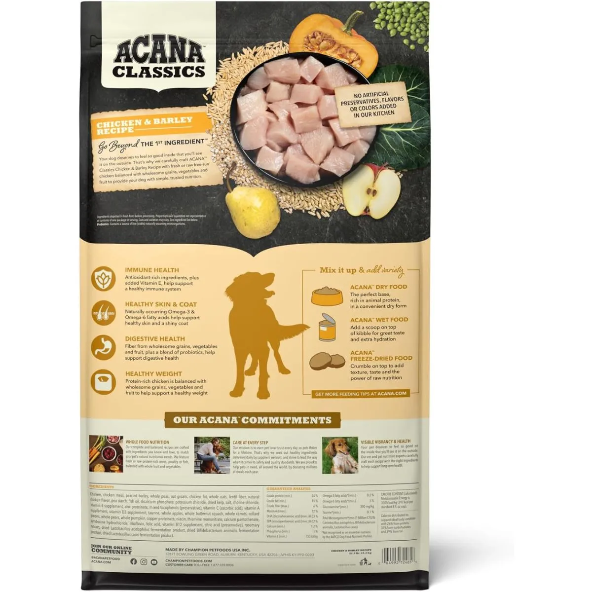 Acana Classics Chicken and Barley Dry Dog Food 22.5lb