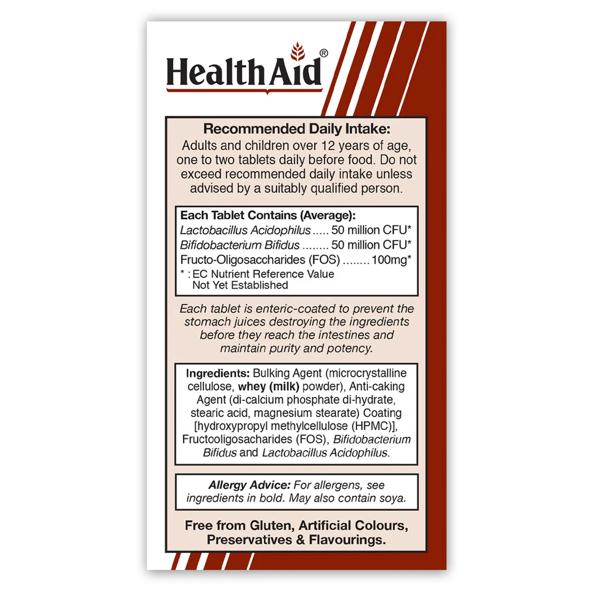 Acidophilus (100million)  FOS Tablets