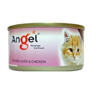 Angel Tender Liver & Chicken Canned Cat Food 80g