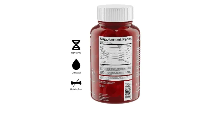 Apple Cider Vinegar Gummy Vitamins by Goli Nutrition - Immunity & Detox - (1 Pack, 60 Count, with The Mother, Gluten-Free, Vegan, Vitamin B9, B12, Beetroot, Pomegranate)