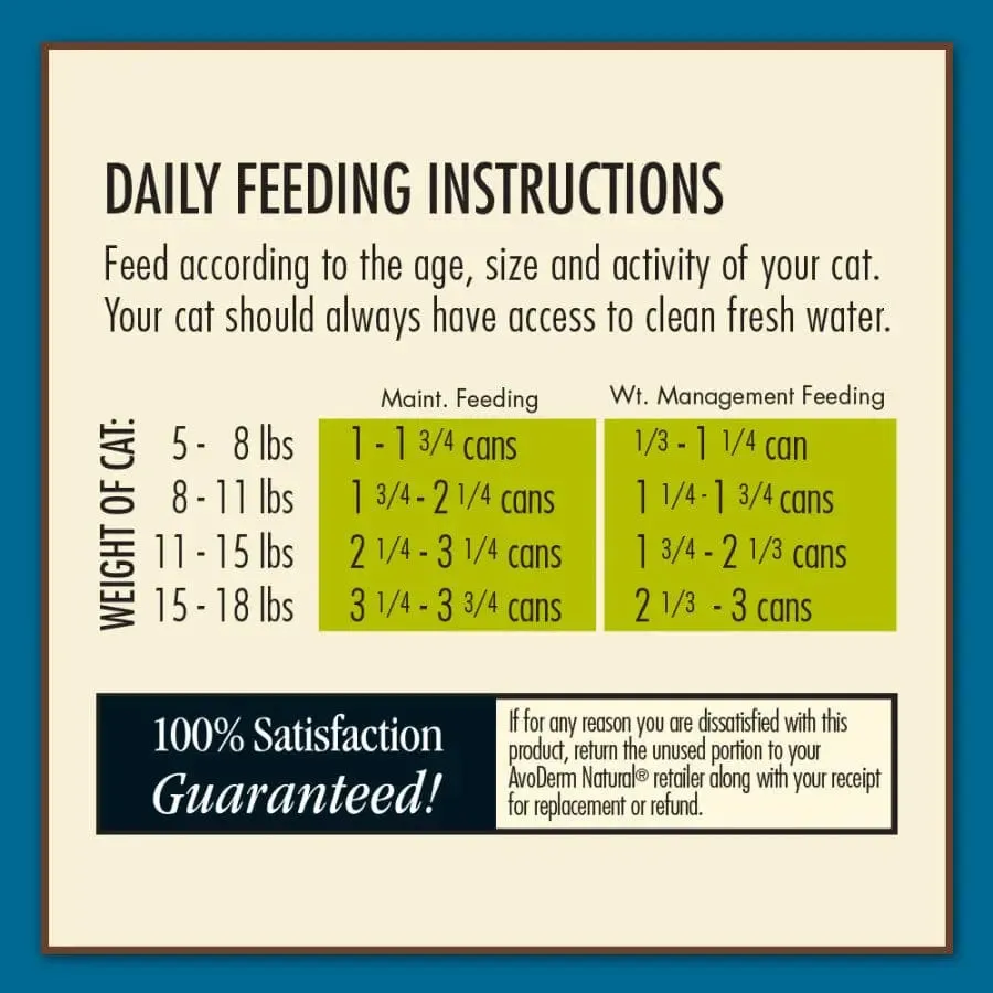 AvoDerm Natural Indoor Weight Support Recipe Wet Cat Food