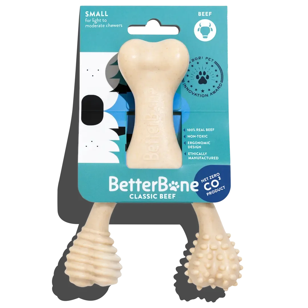 betterbone classic soft beef chew toy - 2 sizes