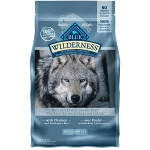 BLUE Wilderness Grain Free Chicken Recipe Dry Dog Food, 24lb