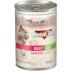 BONACIBO Canned Cat Food Beef 400g