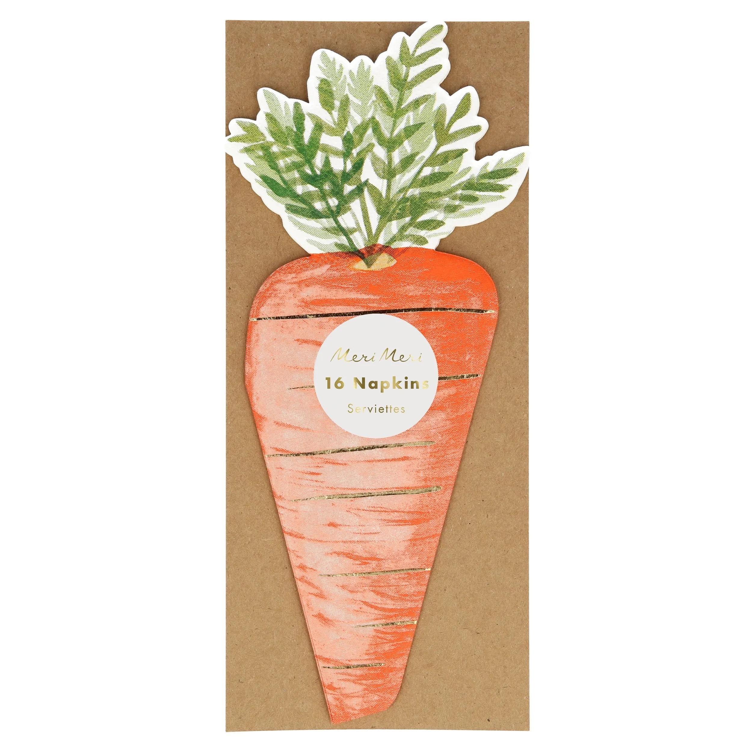 CARROT DIE-CUT NAPKINS