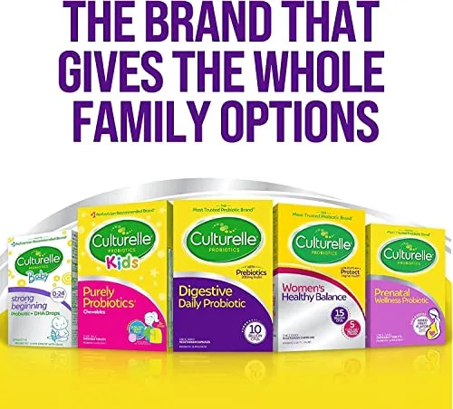 Culturelle Daily Probiotic Capsules Men & Women 30 Count