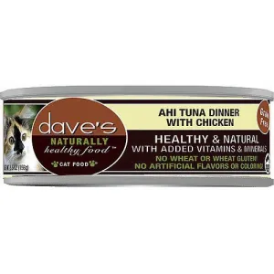 Dave's Pet Food Ahi Tuna & Chicken Dinner Wet Cat Food 5.5oz