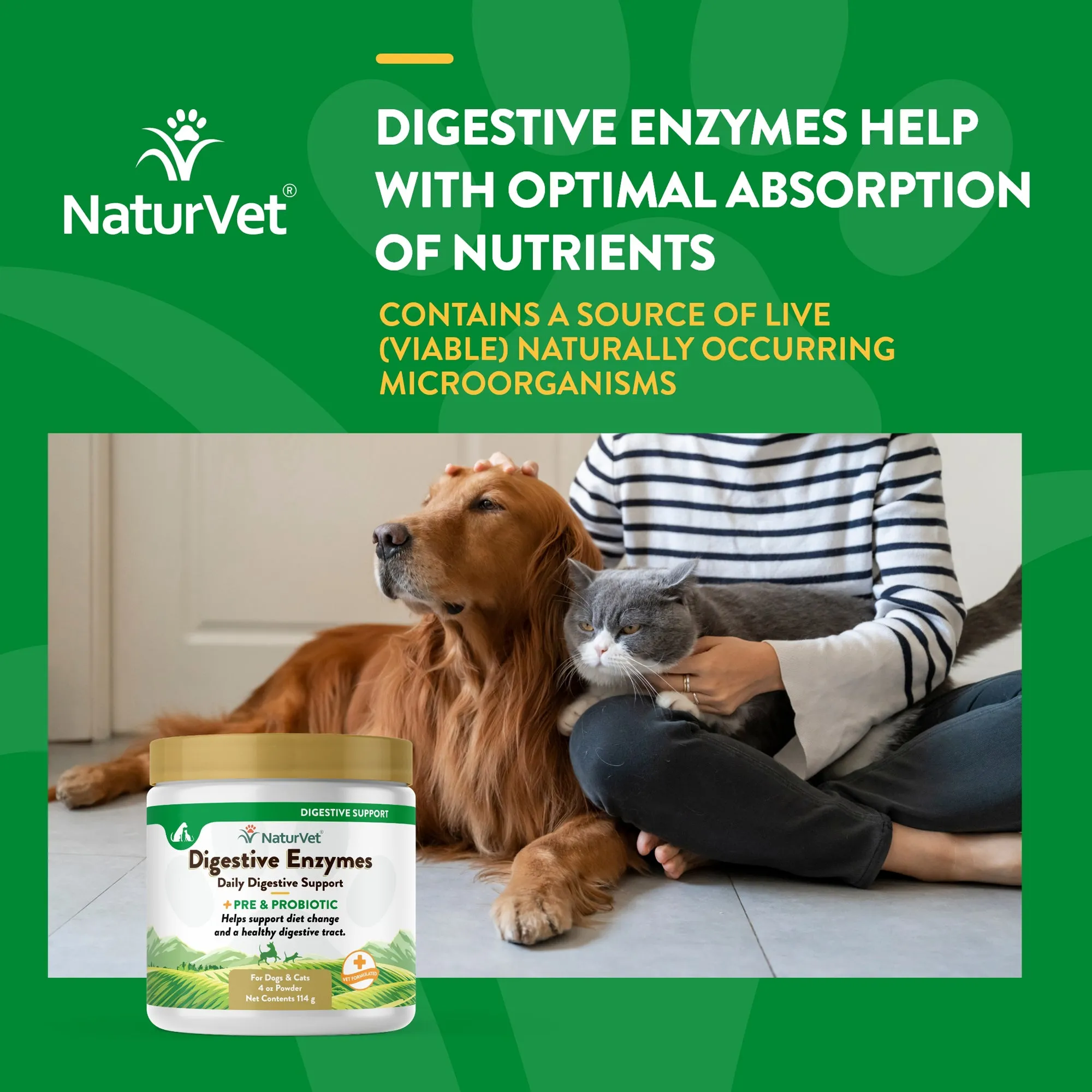 Digestive Enzymes Powder with Prebiotics & Probiotics