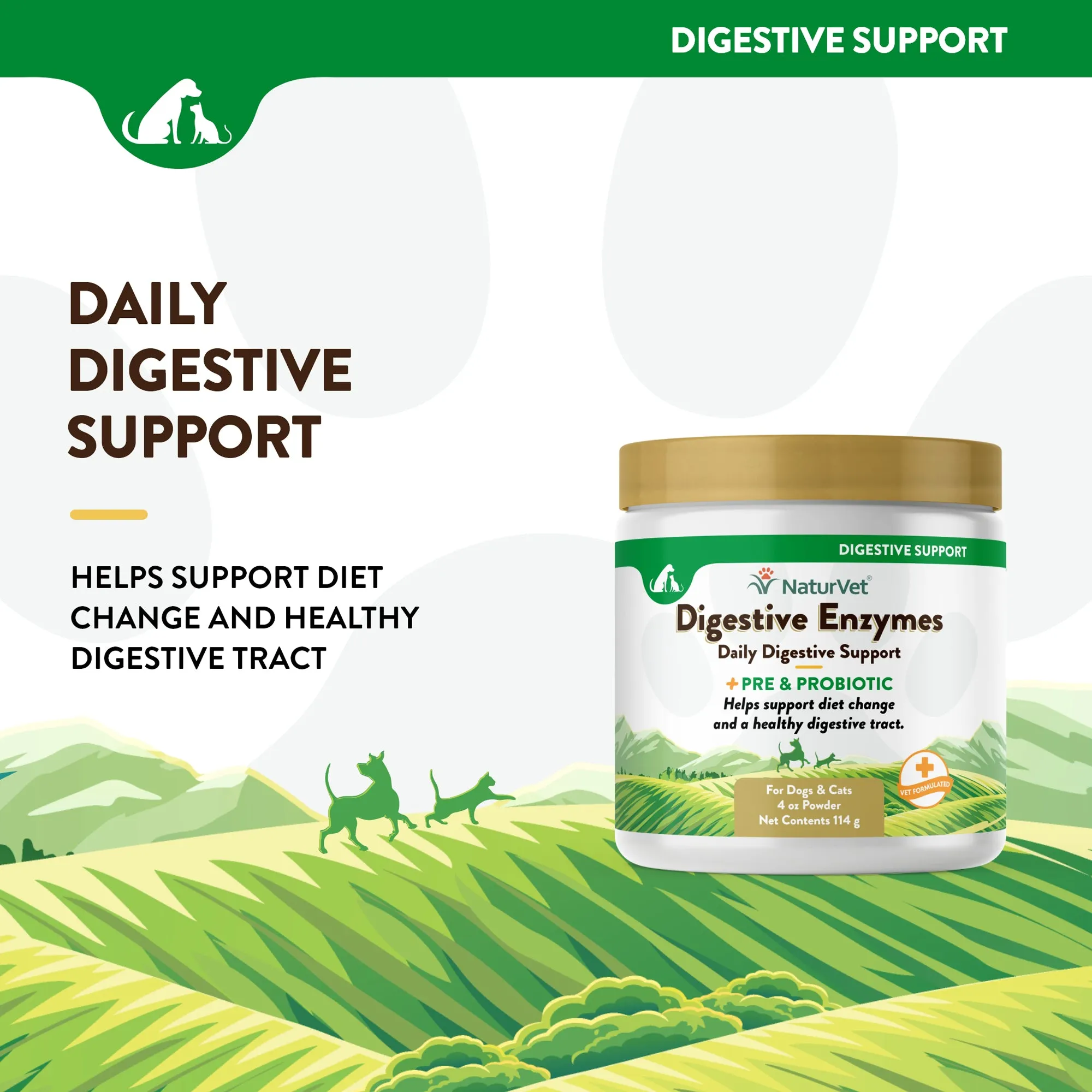 Digestive Enzymes Powder with Prebiotics & Probiotics