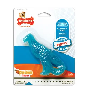 dinosaur teething puppy chew - chicken flavor