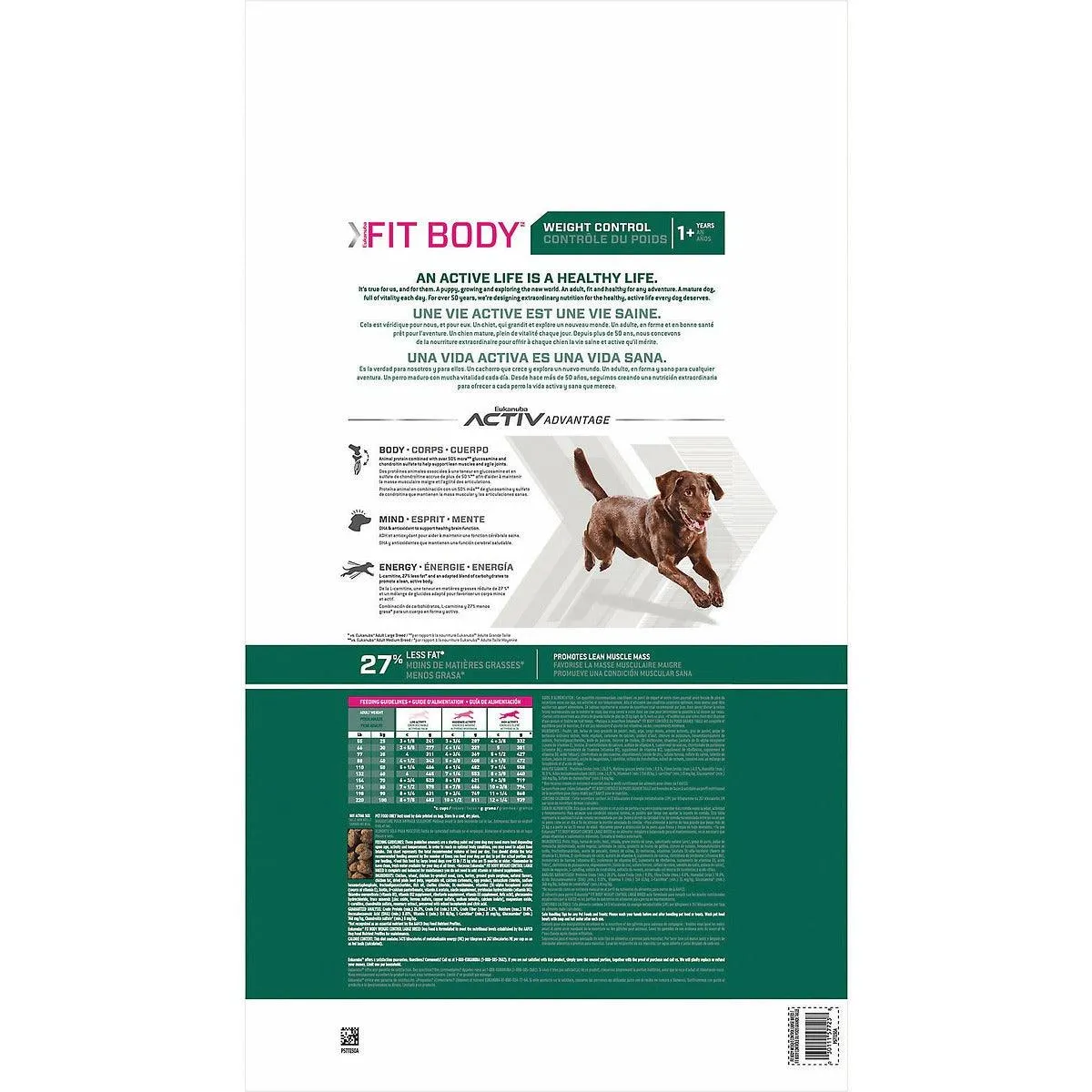 Eukanuba Large Breed Weight Control Fit Body Dog Food