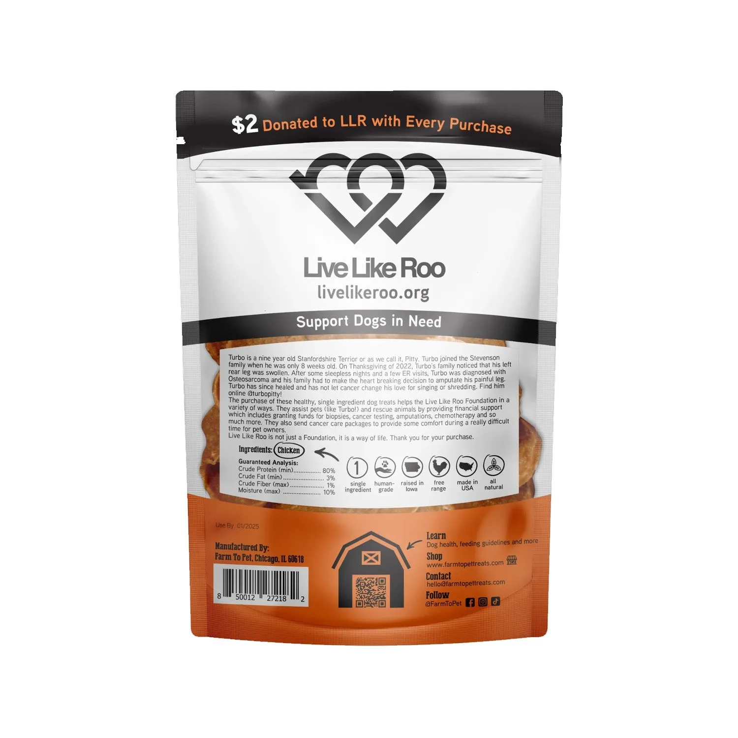 Farm to Pet Live Like Roo Chicken Chips