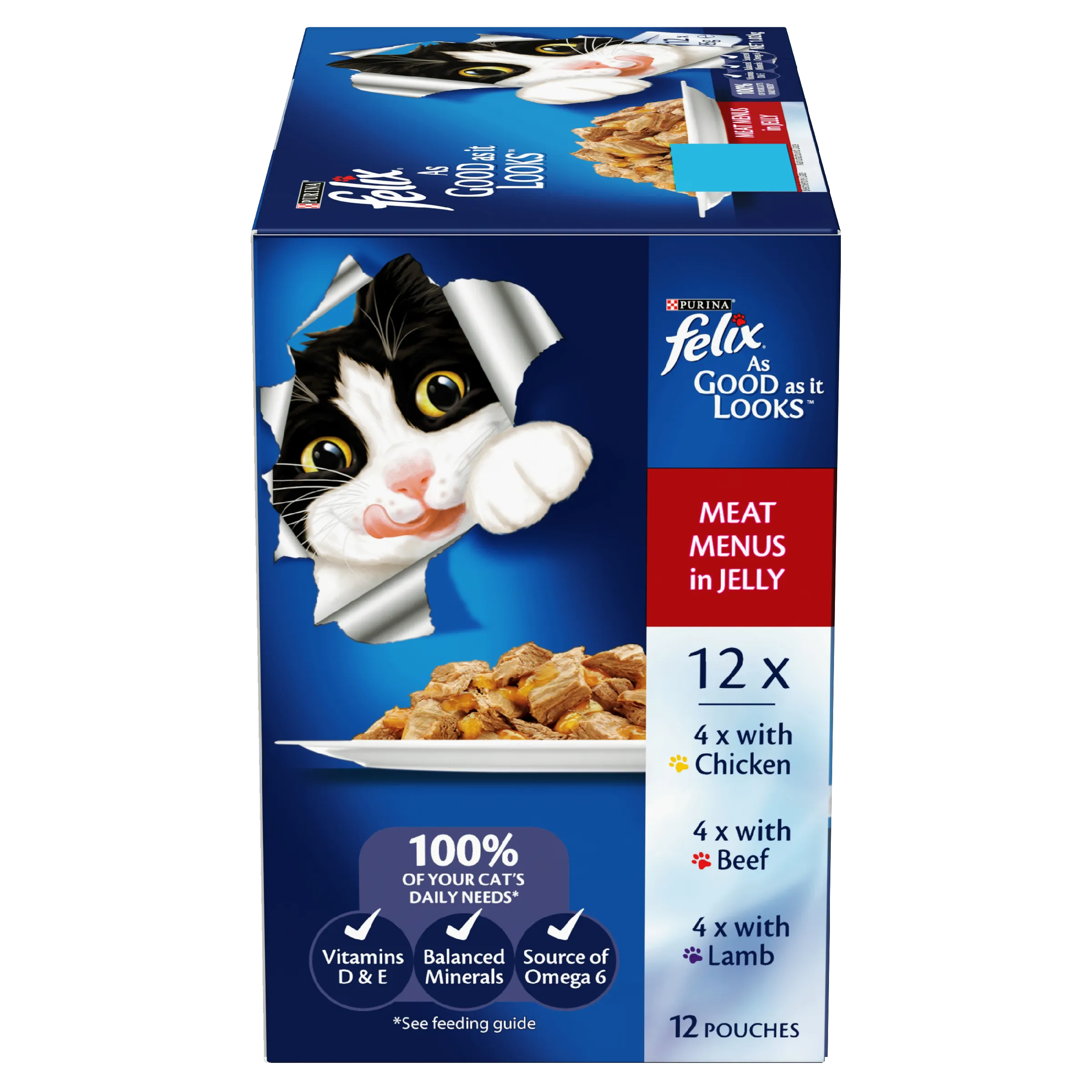 Felix As Good As It Looks Meat Menu Adult Wet Cat Food 85g x 12