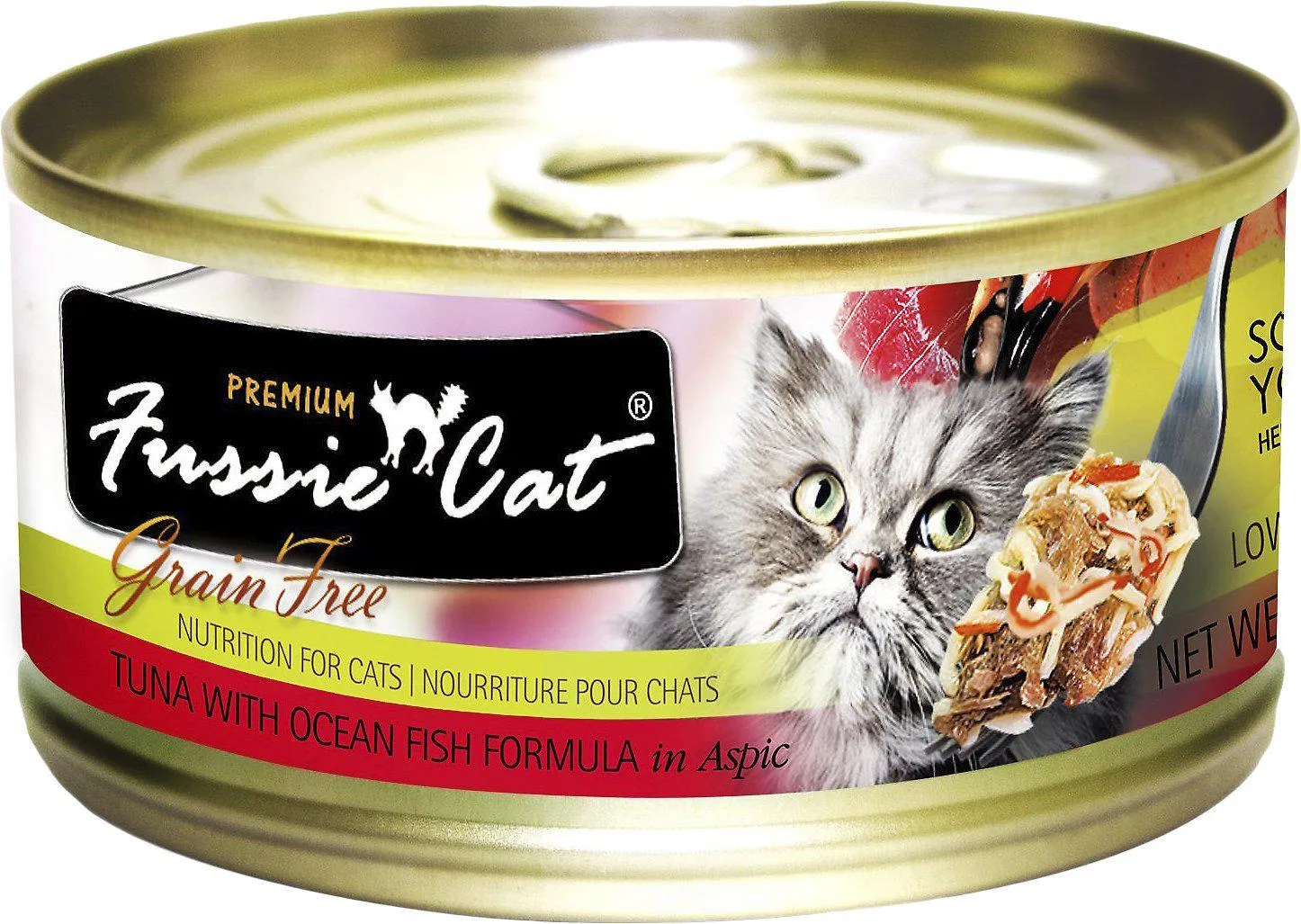 Fussie Cat Premium Tuna with Ocean Fish Formula in Aspic Grain-Free Wet Cat Food