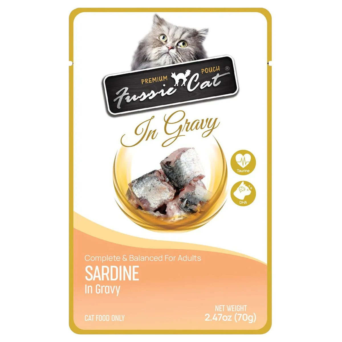 Fussie Cat Sardine in Gravy Wet Cat Food 2.47oz