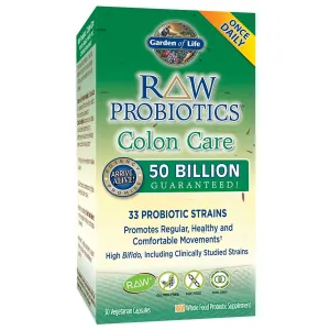 Garden of Life Raw Probiotics Colon Care 30 Capsules