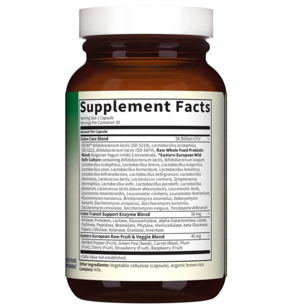 Garden of Life Raw Probiotics Colon Care 30 Capsules