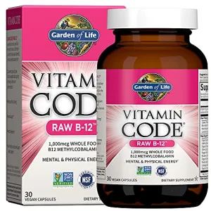Garden of Life Vitamin Code Raw B-12, 30 Vegan Capsules