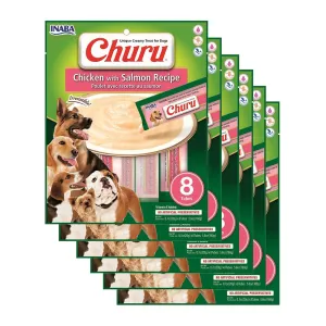 Inaba Churu Puree Chicken with Salmon Dog Treat 160g x 6***