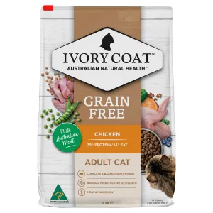 Ivory Coat Grain Free Chicken Adult Cat Dry Food 4kg^^^