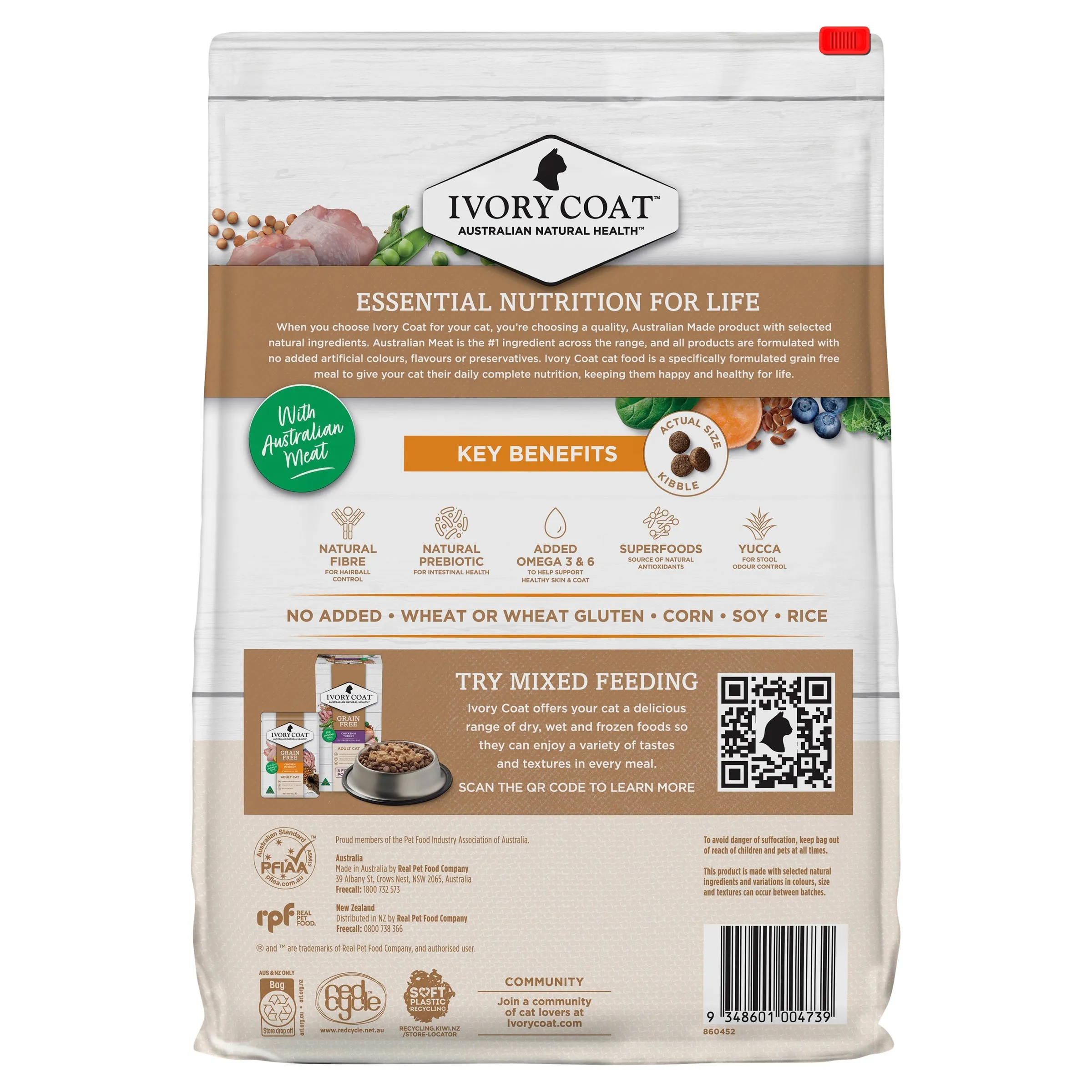 Ivory Coat Grain Free Chicken Adult Cat Dry Food 4kg^^^