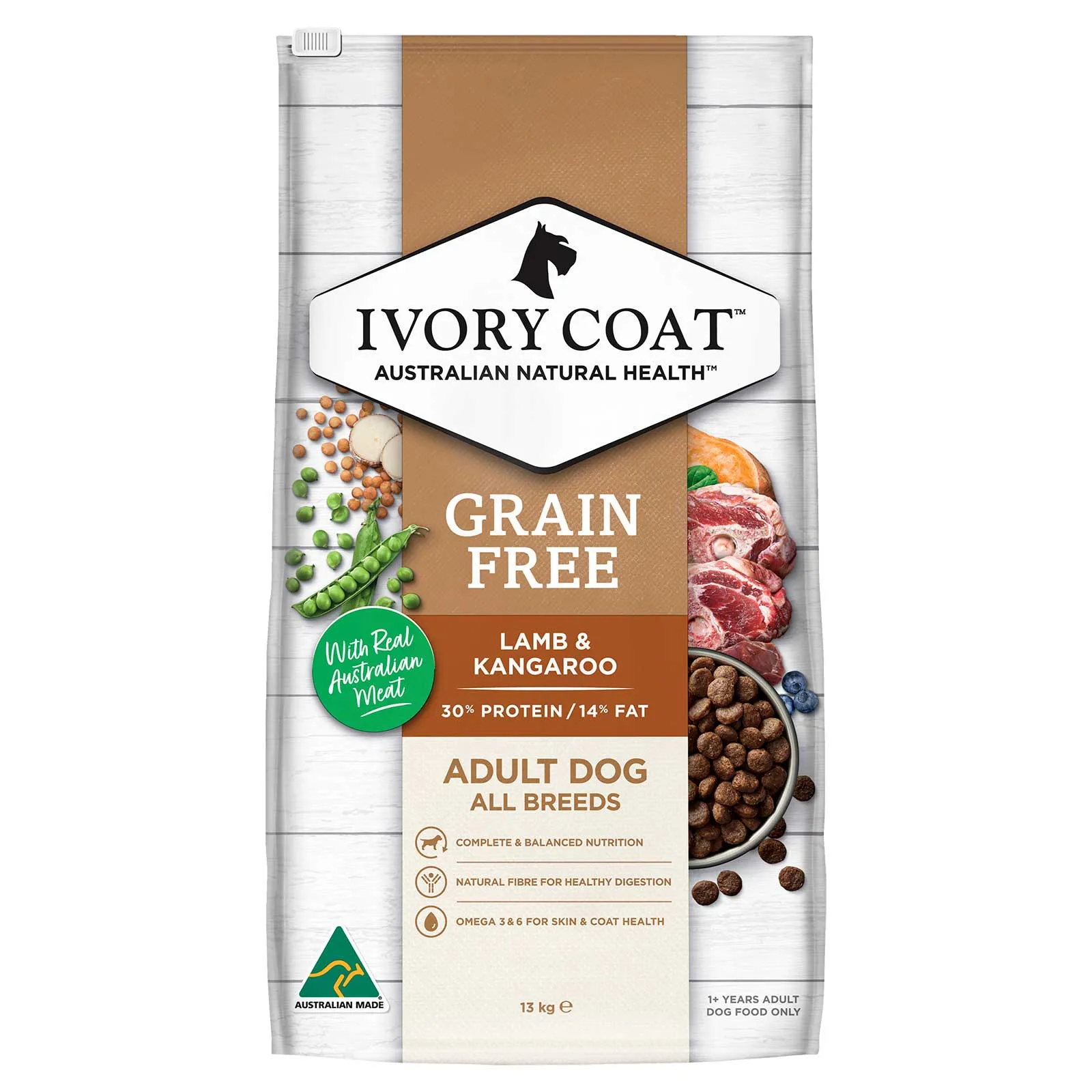 Ivory Coat Grain Free Dog Food Adult Lamb & Kangaroo