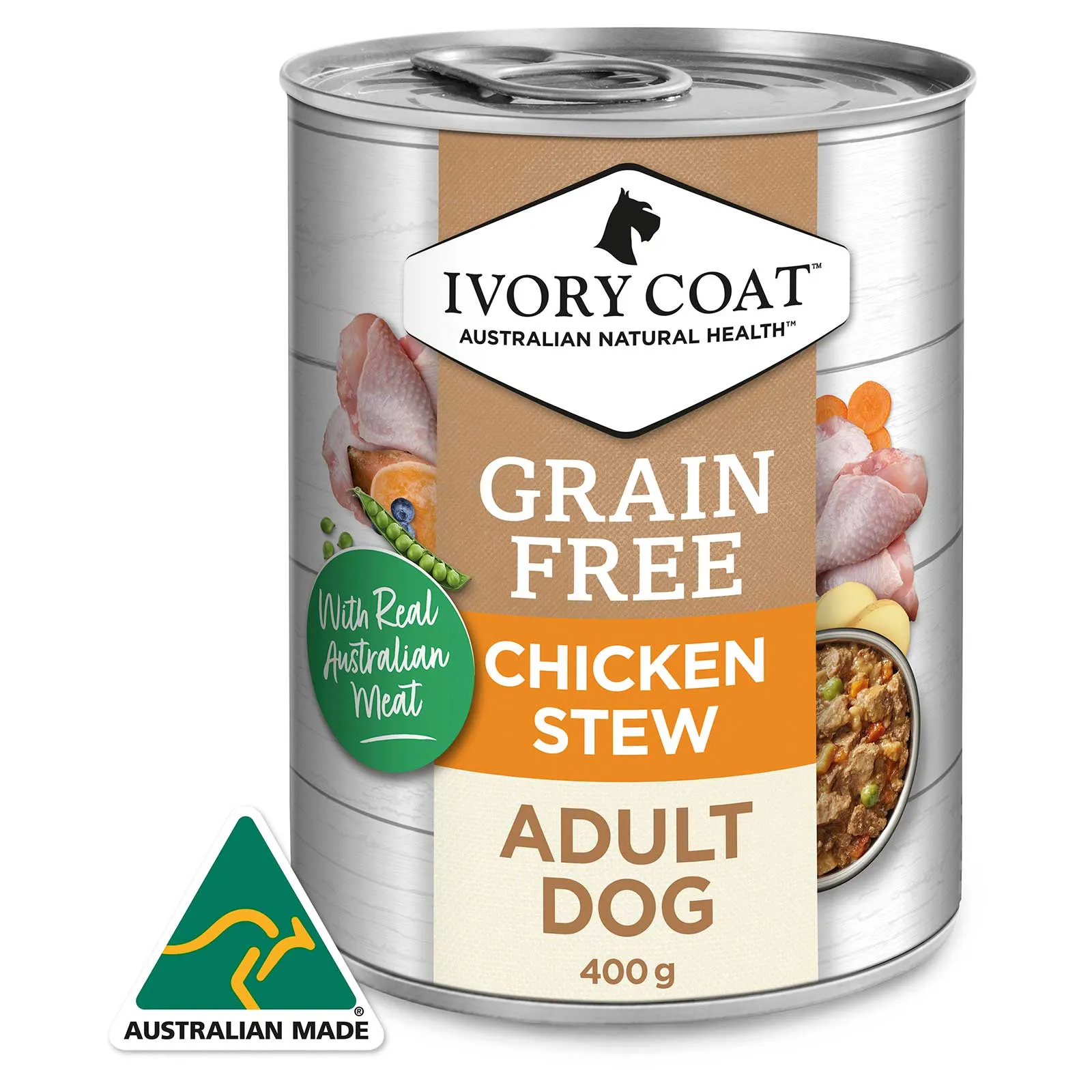 Ivory Coat Grain Free Dog Food Can Adult Chicken Stew