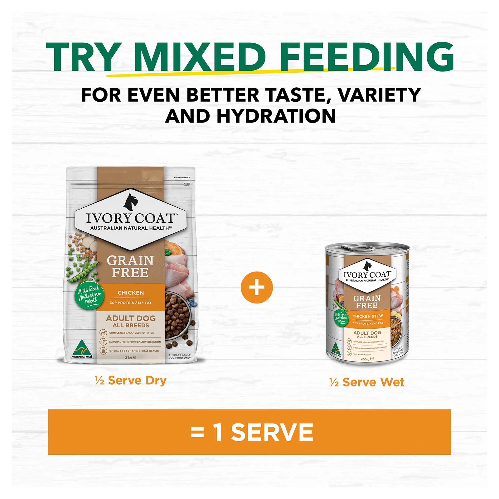 Ivory Coat Grain Free Dog Food Can Adult Chicken Stew