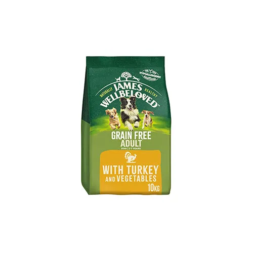James Wellbeloved Grain Free Adult with Turkey & Vegetable 10kg Dry Dog Food