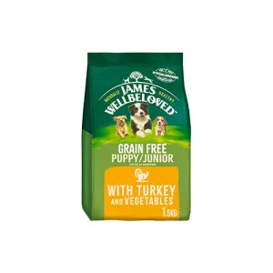 James Wellbeloved Puppy/Junior Grain Free Turkey 1.5kg Dry Dog Food