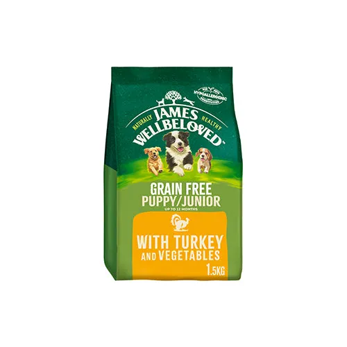James Wellbeloved Puppy/Junior Grain Free Turkey 1.5kg Dry Dog Food
