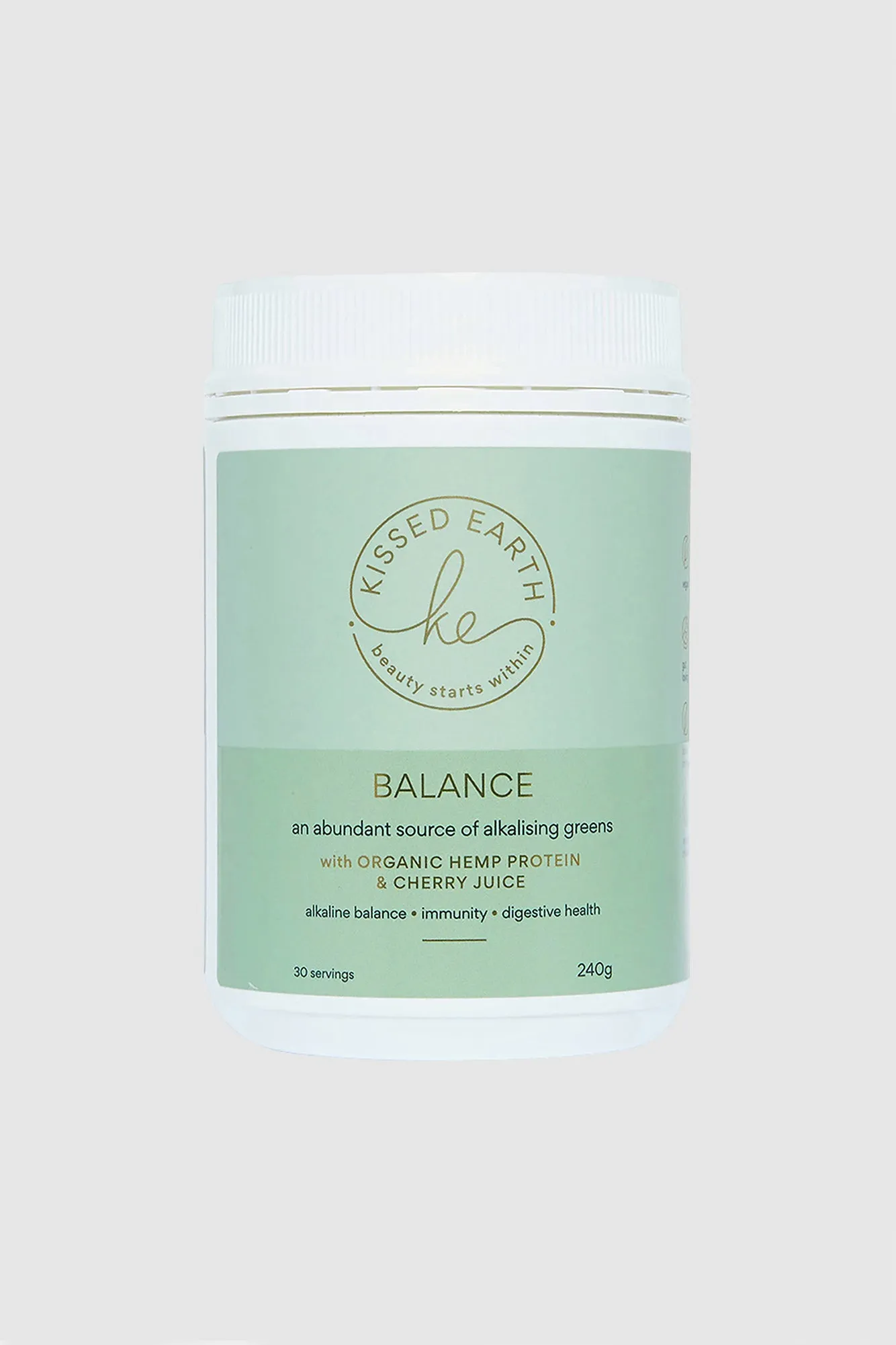 KISSED EARTH Balance Super Greens Protein 240g