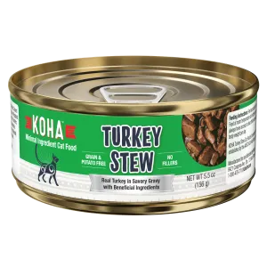 KOHA Grain & Potato Free Turkey Stew Canned Cat Food
