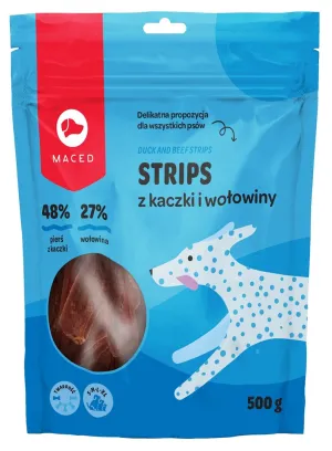 Maced Duck And Beef Strips - Dog Treat - 500G