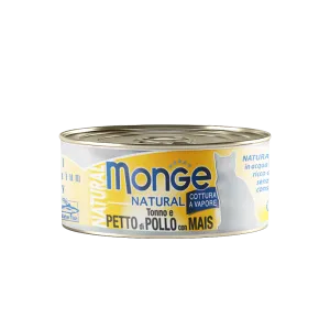 Monge Cat Natural Yellowfin Tuna & Chicken with Corn 80g