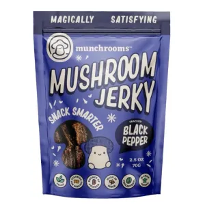 Munchrooms - 'Cracked Black Pepper' Mushroom Jerky (2.5OZ)