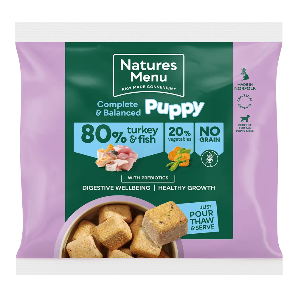 Natures Menu (Country Hunter) 80/20 Nuggets Puppy Turkey & Fish 1kg