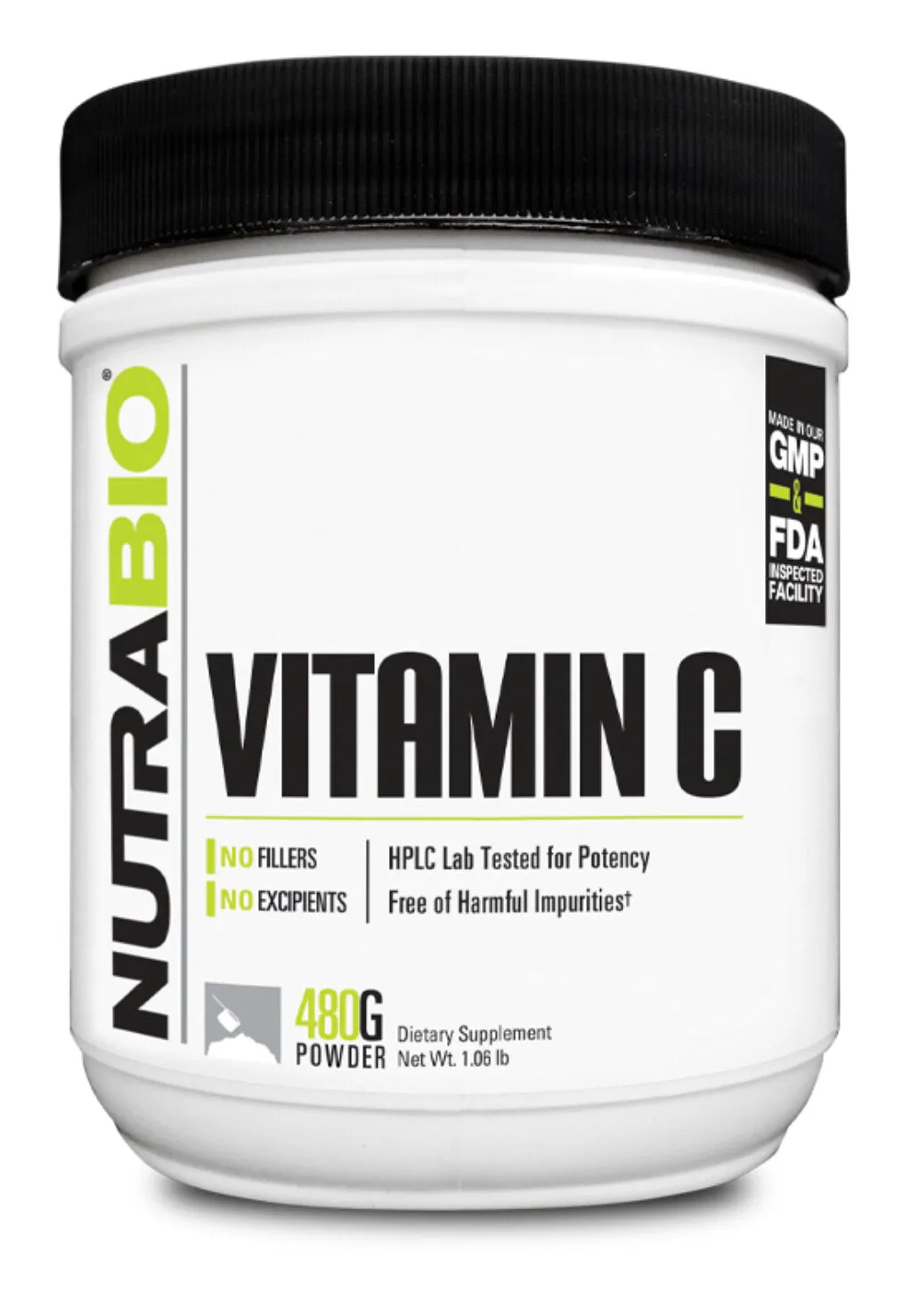 NutraBio- Vitamin C Powder 240/480 Grams