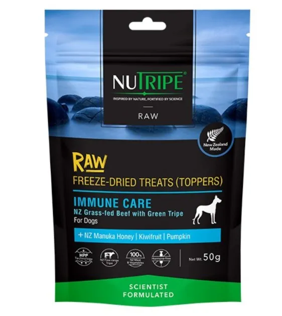 Nutripe Raw Freeze Dried Dog Treats & Toppers (Immune Care)