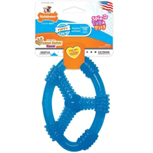 Nylabone Spin Tug & Play Puppy Chew Dog Toy, Medium/Wolf