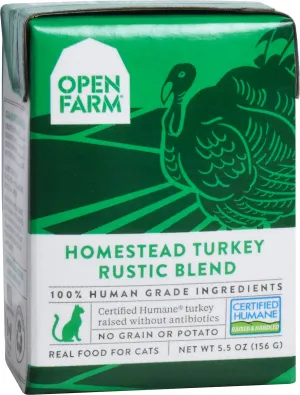 Open Farm Homestead Turkey Rustic Blend Wet Cat Food 5.5oz