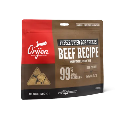 ORIJEN Freeze Dried Ranch Raised Beef Dog Treats