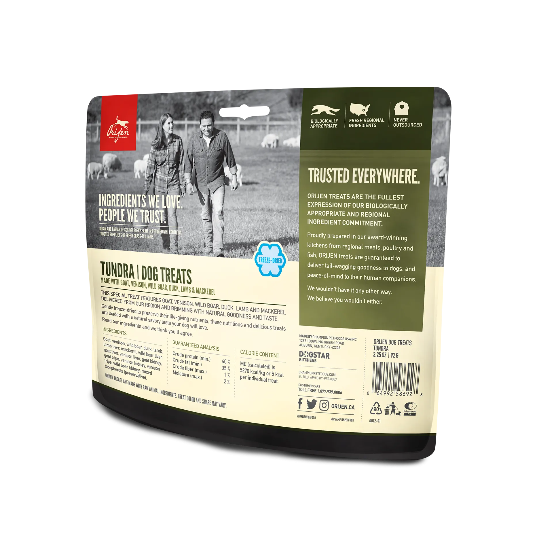 Orijen Tundra Freeze-Dried Dog Treats