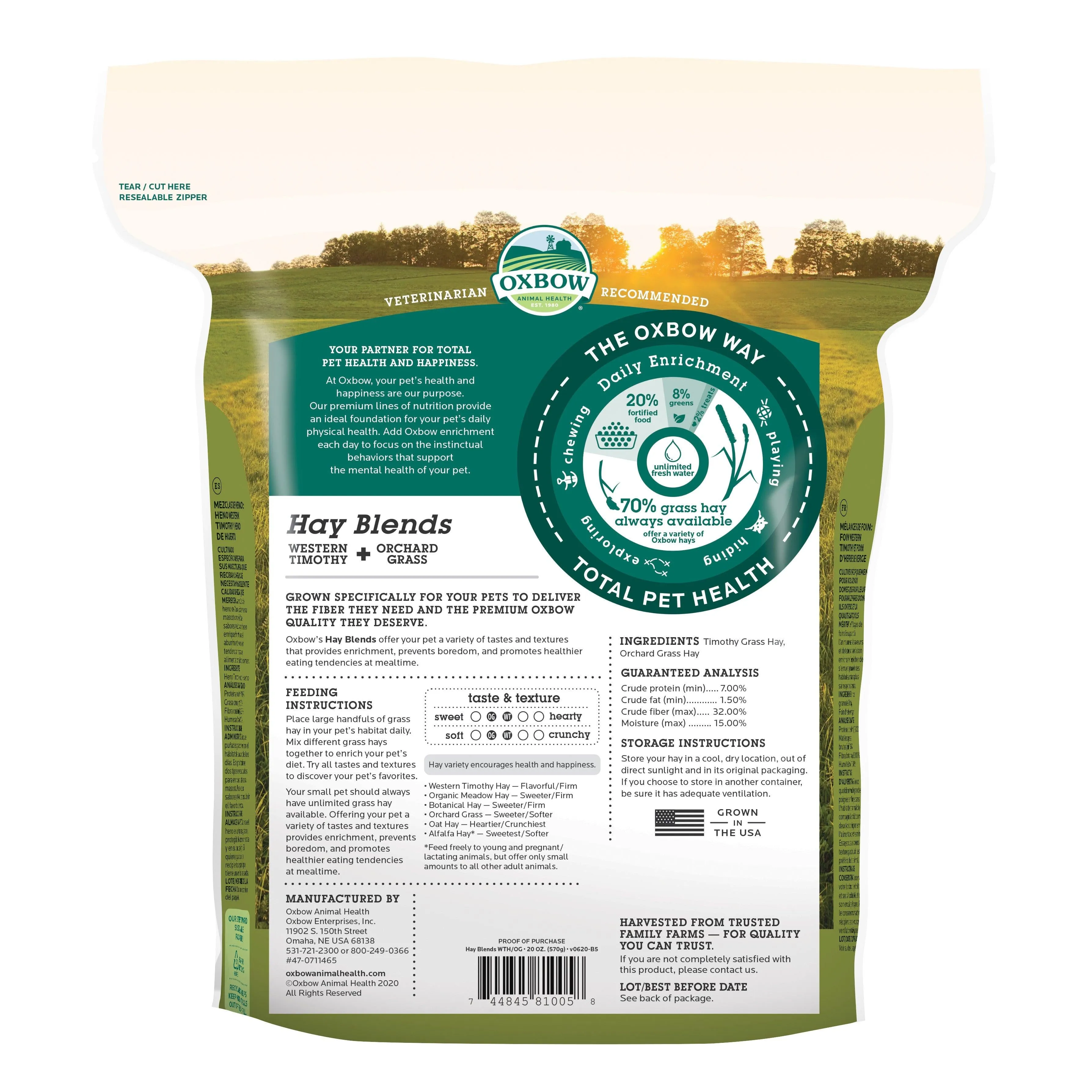 Oxbow Hay Blend Timothy & Orchard Grass