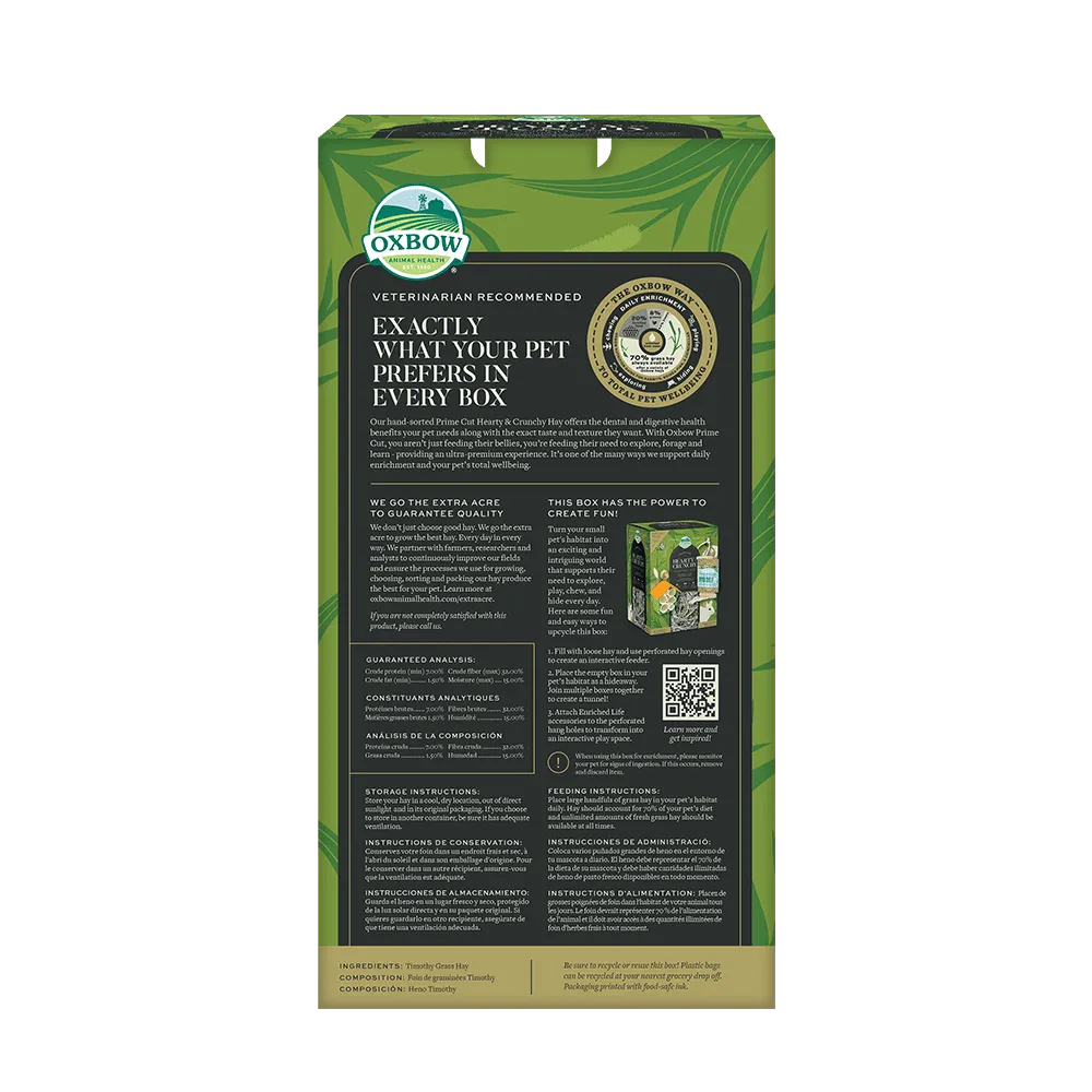 Oxbow Prime Cut Hearty & Crunchy Timothy Hay
