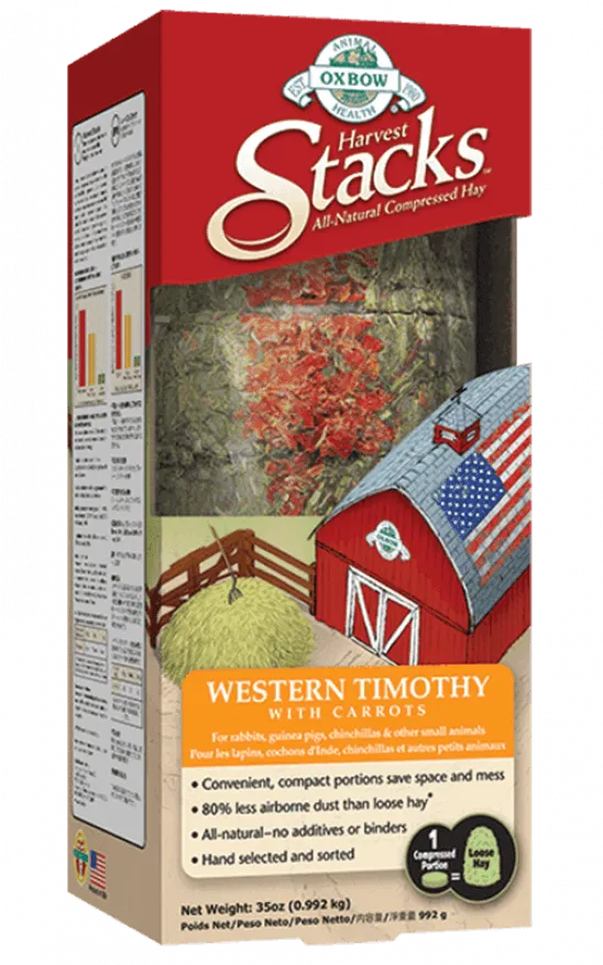 Oxbow Western Timothy Harvest Stacks with Carrots