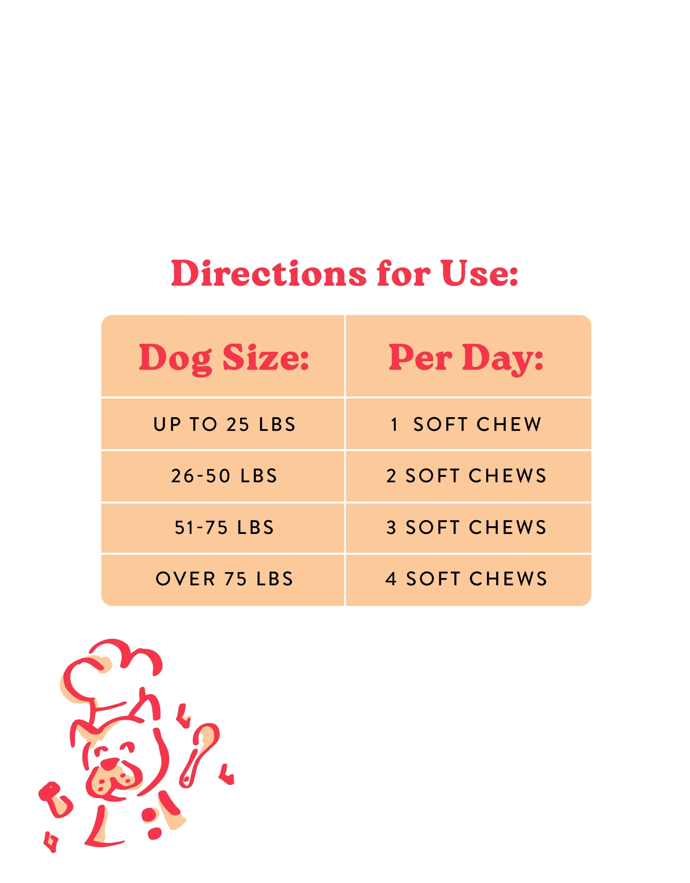 Probiotics Food Supplement for Dogs
