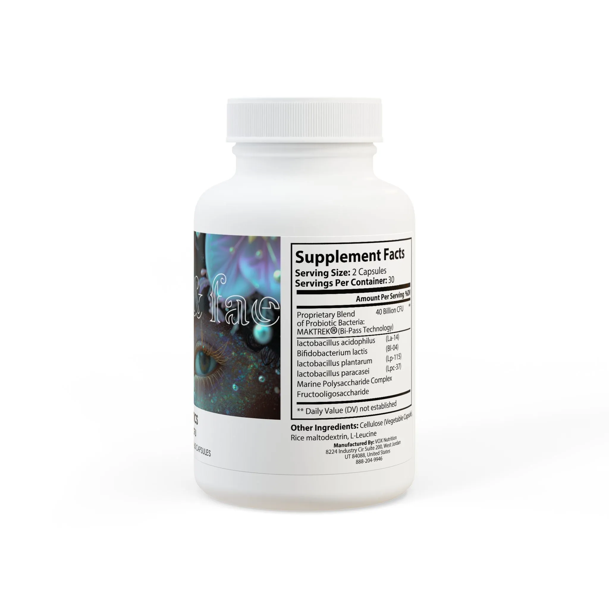 Probiotics Supplement (60 Capsules) by Aziza & Fae