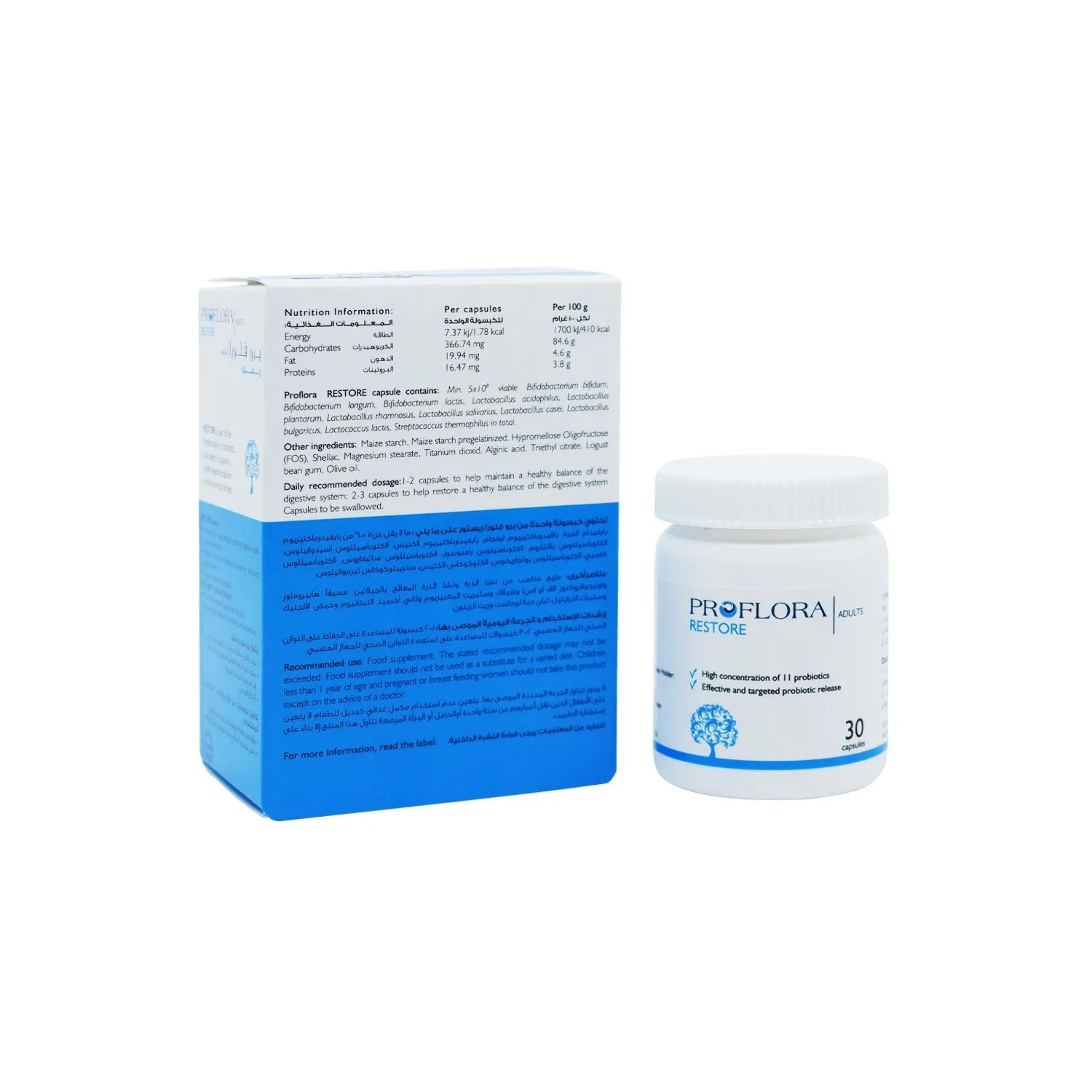Proflora Restore Adult Capsules 30 Pieces